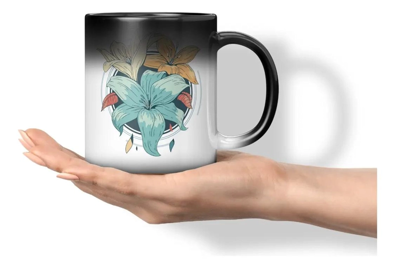 TAZA MAGICA QUE CAMBIA DE COLOR CON AGUA CALIENTE - 1