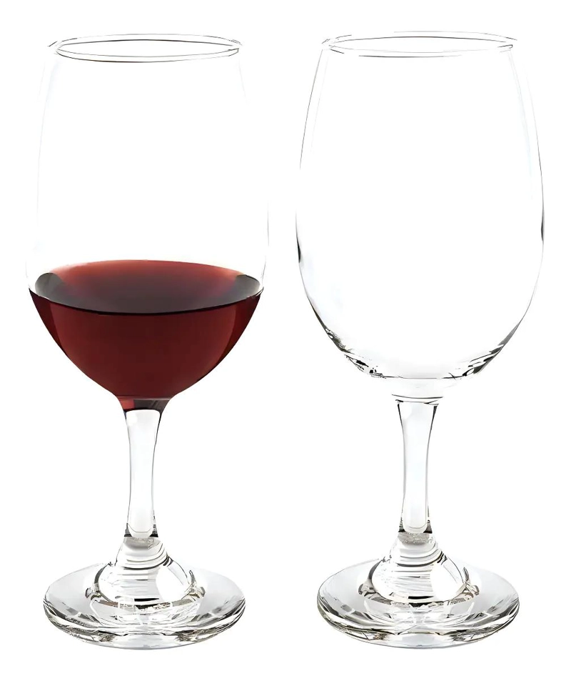 SET DE 6 COPAS DE VINO TINTO ELEGANTES Y SOFISTICADAS - 1