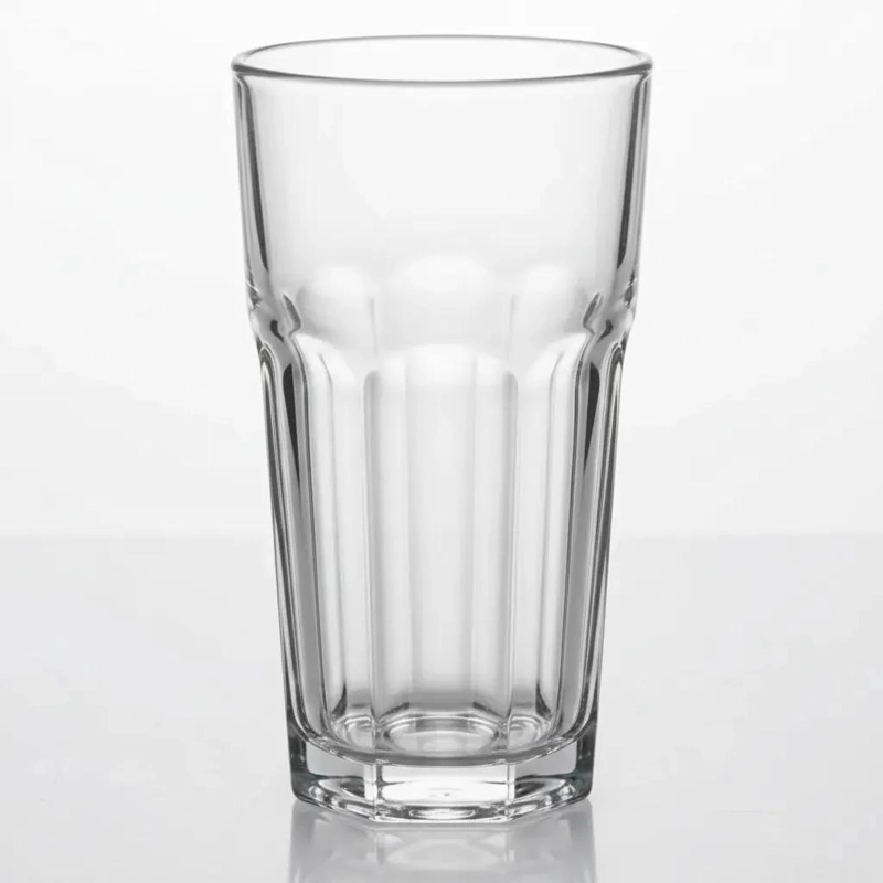 SET DE 6 VASOS DE VIDRIO HEXAGONALES PARA BEBIDAS 470ML - 9