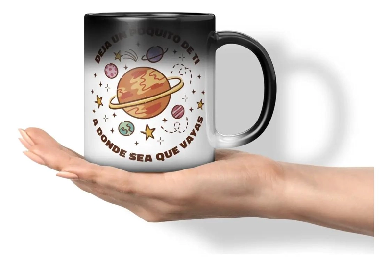 TAZA MAGICA QUE CAMBIA DE COLOR CON LIQUIDOS CALIENTES - 1