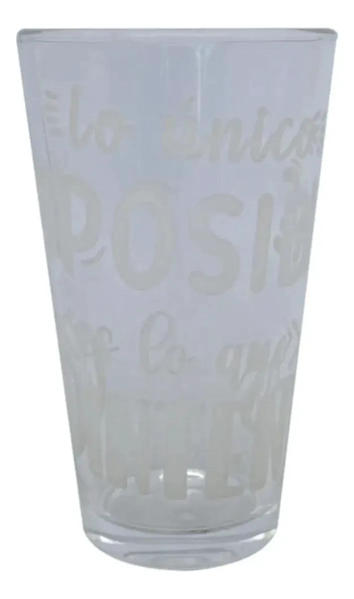 SET DE 2 VASOS DE VIDRIO MOTIVACIONALES DE 500 ML - 4