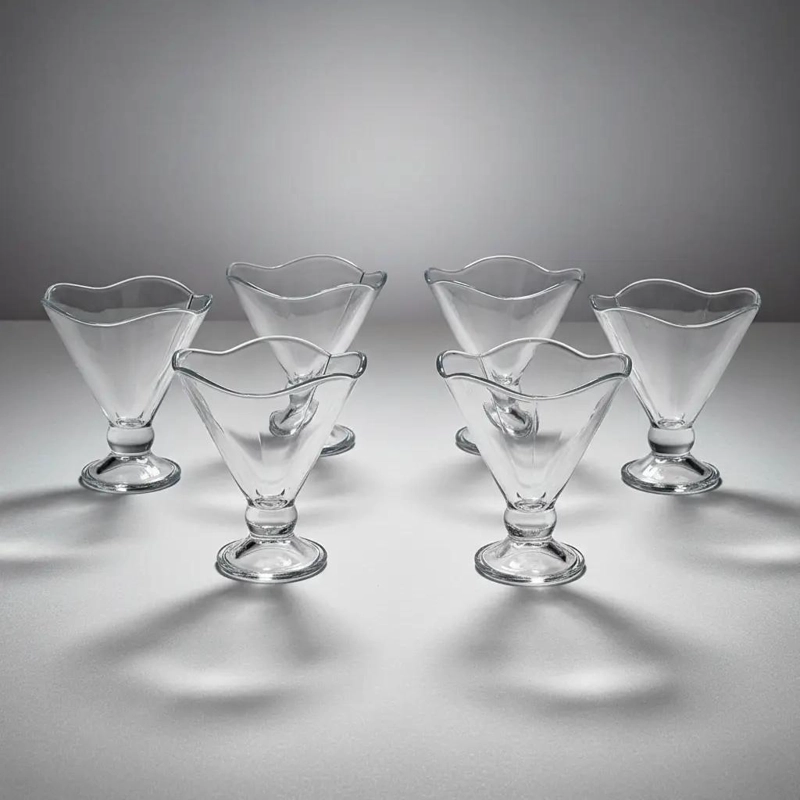 SET DE 6 COPAS TULIPAN PARA HELADOS Y POSTRES DE 170 ML - 10