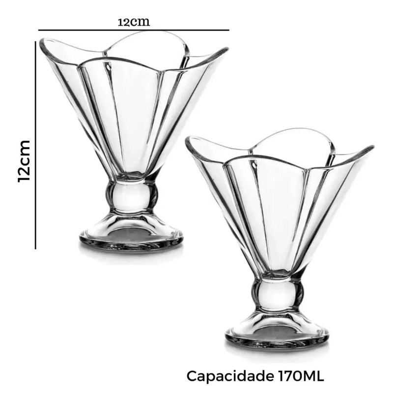 SET DE 6 COPAS TULIPAN PARA HELADOS Y POSTRES DE 170 ML - 6