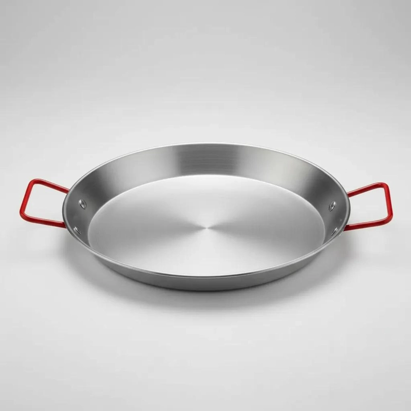 PAELLERA DE ACERO INOXIDABLE 22 CM CON ASAS LATERAL - 1