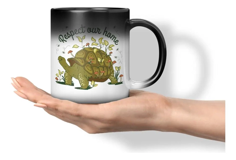 TAZA MAGICA QUE CAMBIA DE COLOR CON LIQUIDO CALIENTE - 1