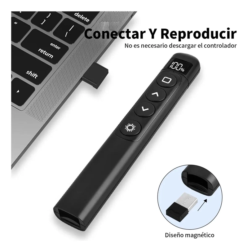 PUNTERO LASER INALAMBRICO PARA PRESENTACIONES CON CONTROL REMOTO - 4