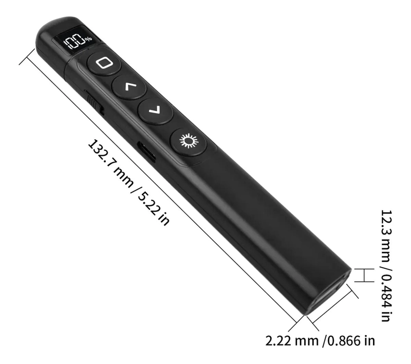 PUNTERO LASER INALAMBRICO PARA PRESENTACIONES CON CONTROL REMOTO - 6