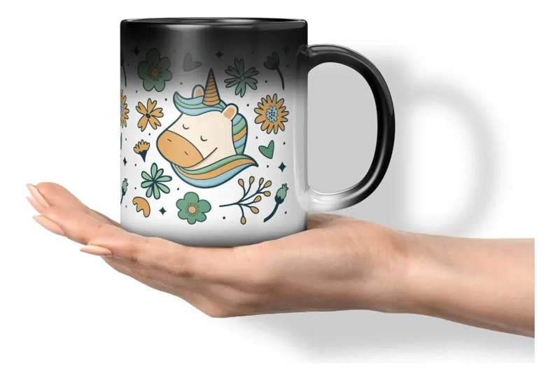 TAZA MAGICA QUE CAMBIA DE COLOR CON DISEÑO DE UNICORNIO - 1