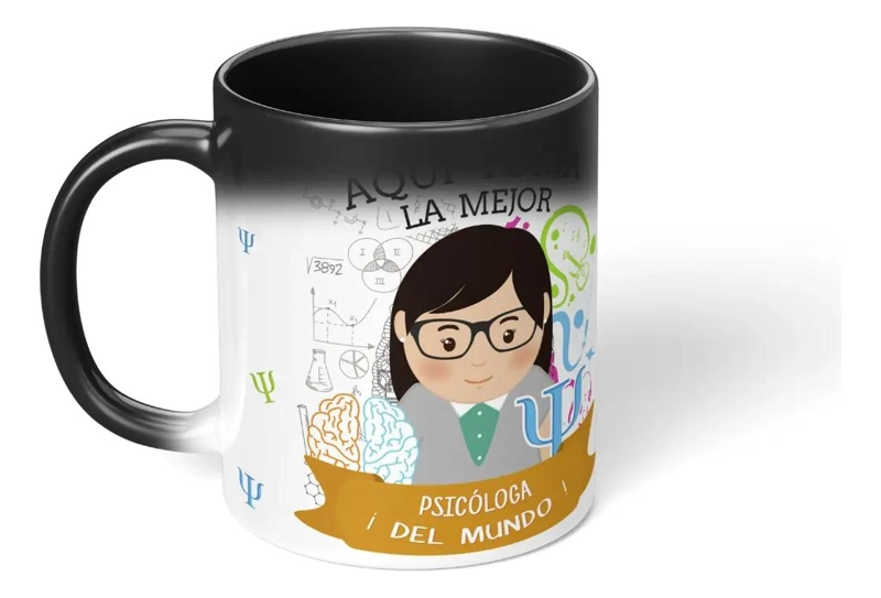 TAZA MAGICA QUE CAMBIA DE COLOR CON ILUSTRACION DIVERTIDA - 1
