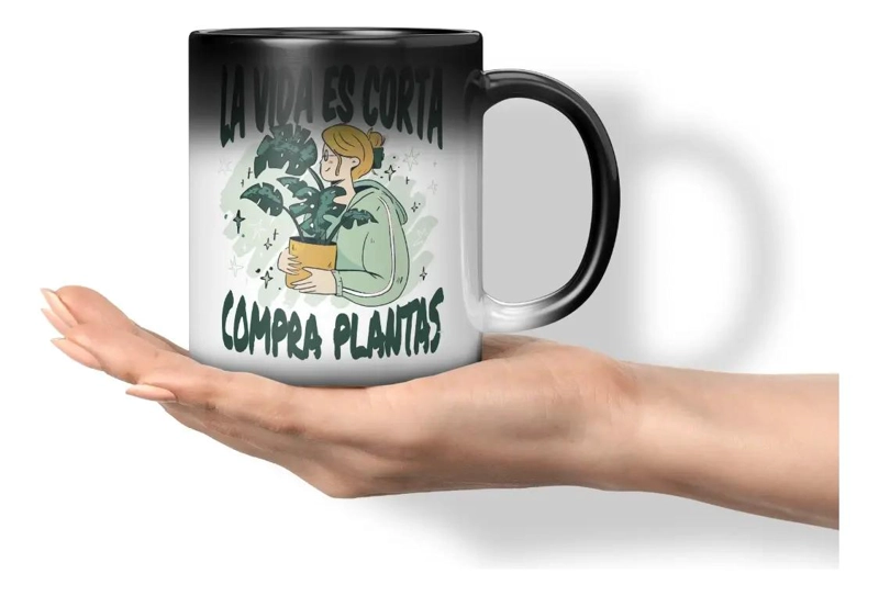 TAZA MAGICA QUE CAMBIA DE COLOR CON BEBIDAS CALIENTES - 1