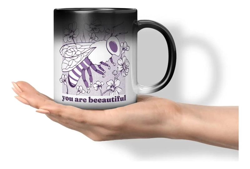 TAZA MAGICA QUE CAMBIA DE COLOR CON AGUA CALIENTE - 1
