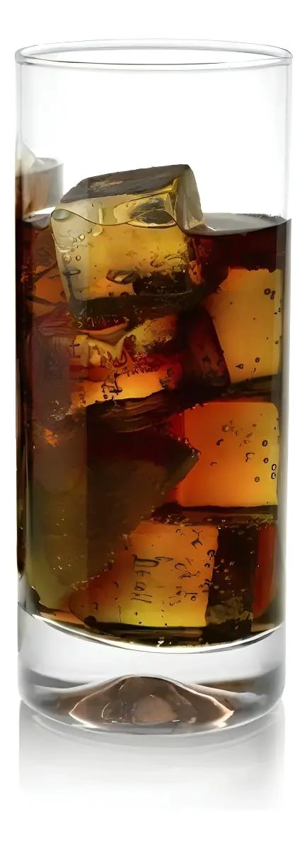 SET DE 6 VASOS ALTOS DE VIDRIO PARA BEBIDAS DE 450ML - 1