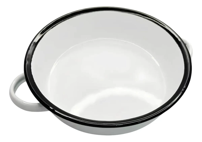 PAILA ENLOZADA BLANCA IDEAL PARA COCINAR CON ESTILO - 2
