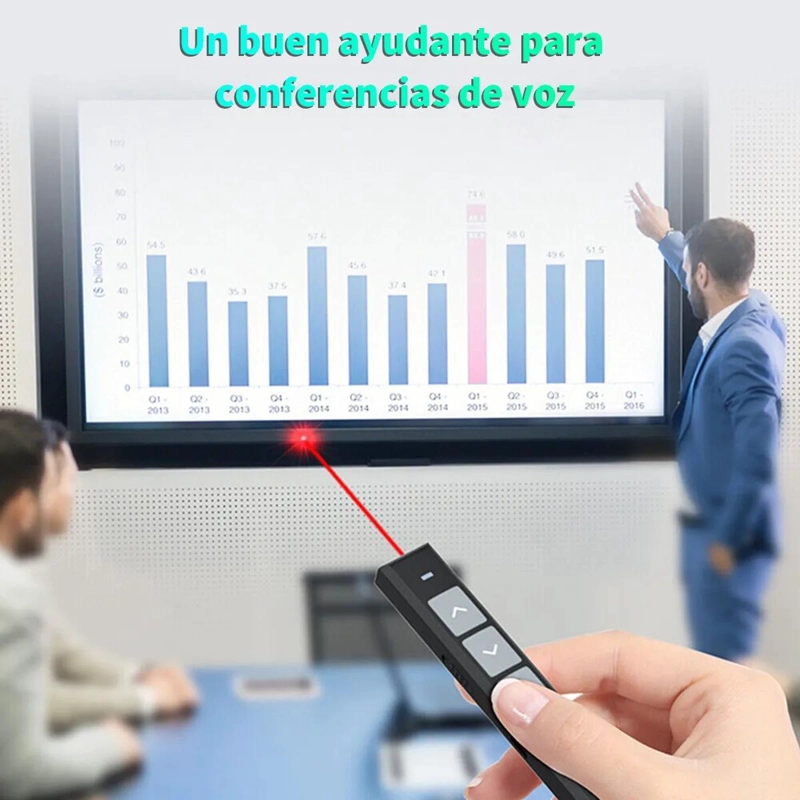 PUNTERO LASER INALAMBRICO CON CONTROL REMOTO Y CARGA USB - 2