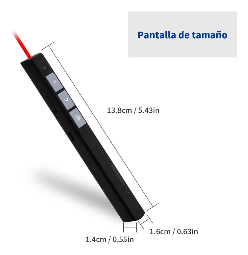 PUNTERO LASER INALAMBRICO CON CONTROL REMOTO Y CARGA USB - 4