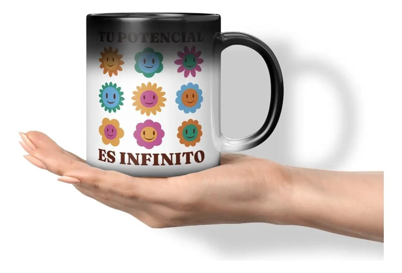 TAZA MAGICA QUE CAMBIA DE COLOR CON LIQUIDO CALIENTE - 1