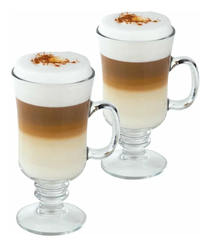 SET DE 6 TAZAS DE VIDRIO PARA CAFE  DE 245ML - 4