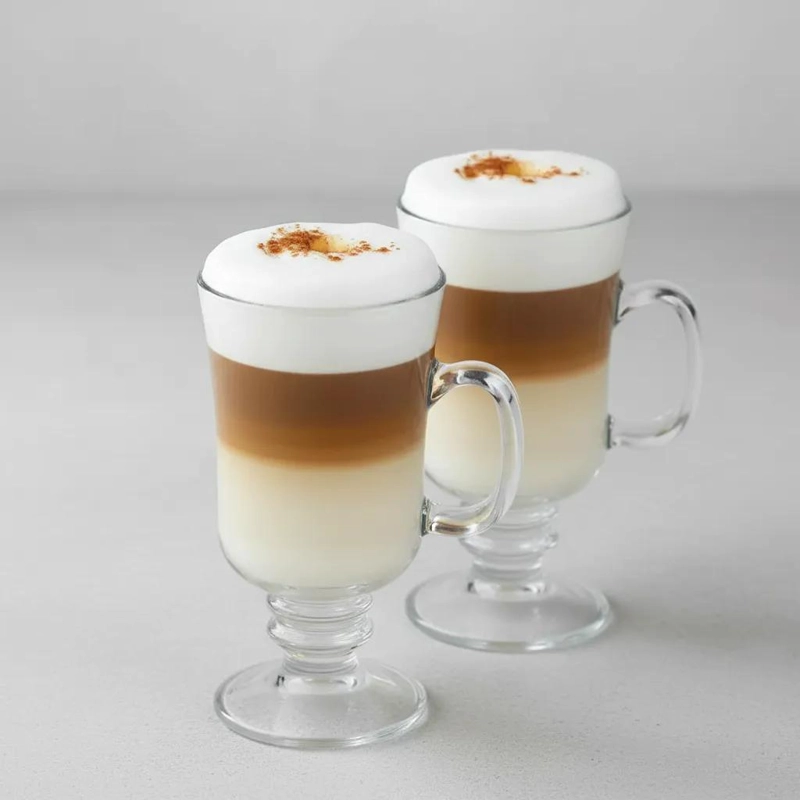 SET DE 6 TAZAS DE VIDRIO PARA CAFE  DE 245ML - 6
