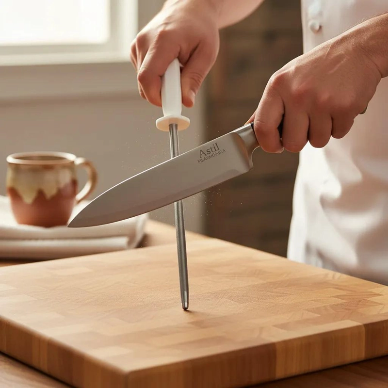 ASTIL FILARMONICA DE ACERO INOXIDABLE PARA AFILAR CUCHILLOS - 1
