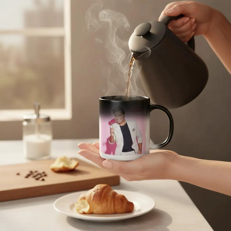 TAZA MAGICA CAMBIANTE DE COLOR PARA CAFE  O TE - 3