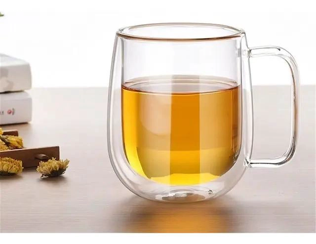 PACK DE 2 TAZAS DOBLE PARED DE VIDRIO 250ML PARA BEBIDAS CALIENTES - 3