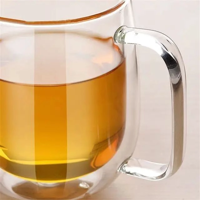 PACK DE 2 TAZAS DOBLE PARED DE VIDRIO 250ML PARA BEBIDAS CALIENTES - 8