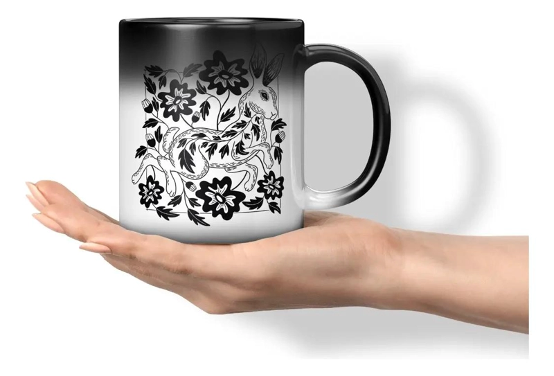 TAZA MAGICA QUE CAMBIA DE COLOR CON AGUA CALIENTE - 1