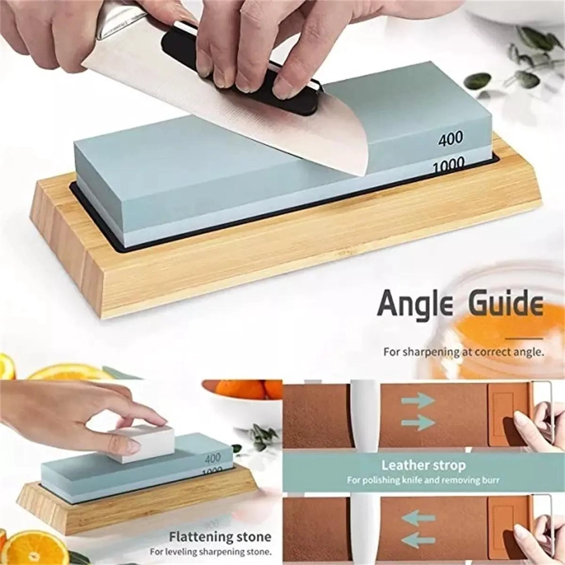 PIEDRA PROFESIONAL PARA AFILAR CUCHILLOS CON BASE ANTIDESLIZANTE Y GUIA ANGULAR - 6