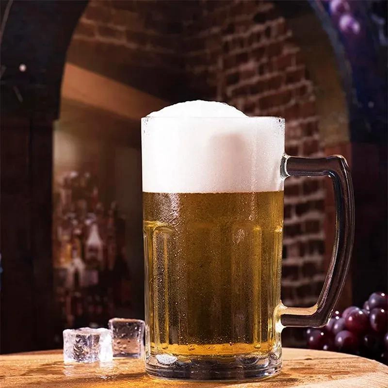 PACK DE 2 VASOS CERVECEROS GRANDES CON ASA DE 600ML - 2