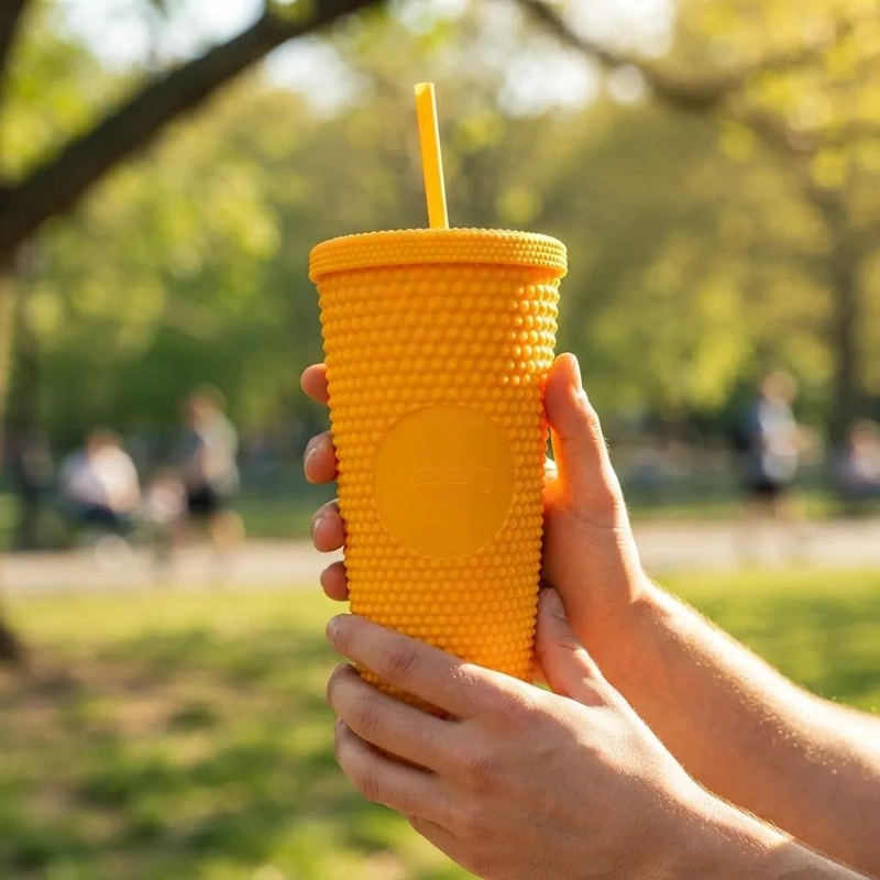VASO TUMBLER DE 710ML CON TAPA Y BOMBILLA PARA BEBIDAS - 4