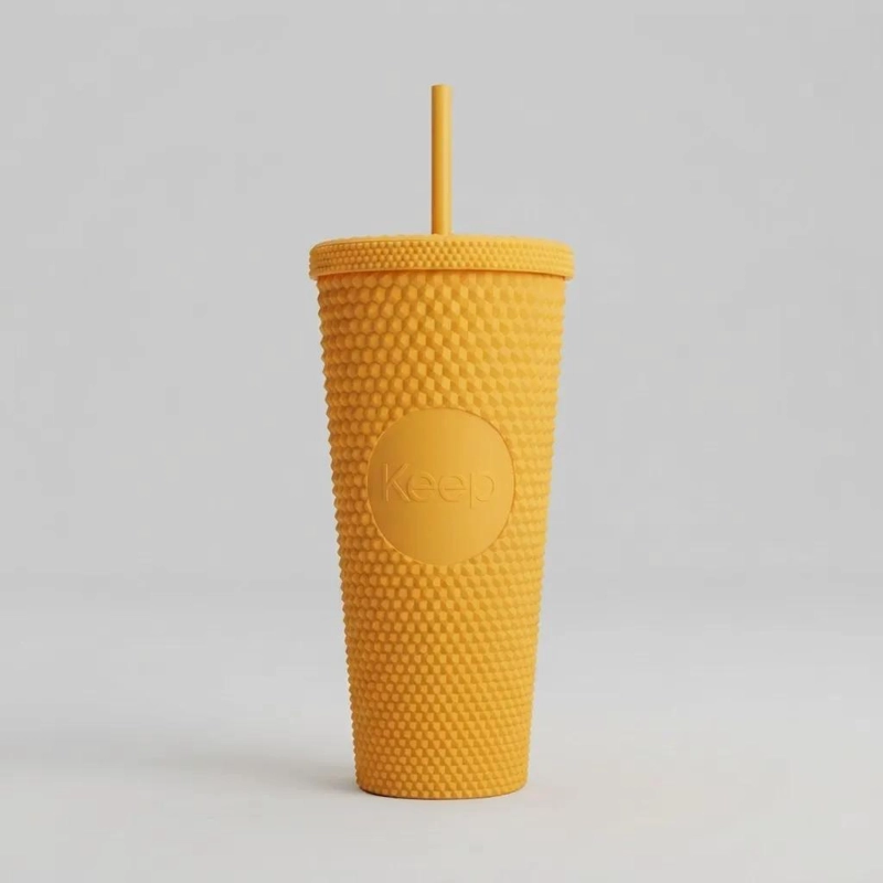VASO TUMBLER DE 710ML CON TAPA Y BOMBILLA PARA BEBIDAS - 6
