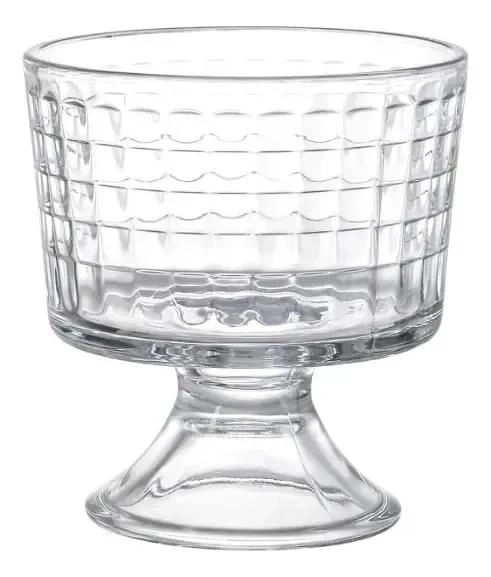 SET DE 6 VASOS DE POSTRE PARA HELADO DE VIDRIO TRANSPARENTE - 4