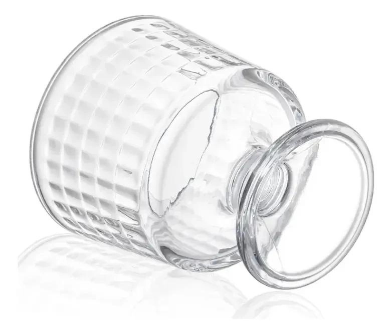 SET DE 6 VASOS DE POSTRE PARA HELADO DE VIDRIO TRANSPARENTE - 6