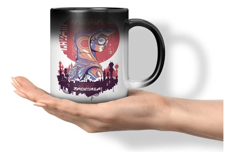 TAZA MAGICA QUE CAMBIA DE COLOR CON LIQUIDO CALIENTE - 1