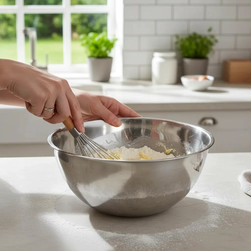 BOWL PROFUNDO DE ACERO INOXIDABLE 30 CM CON CAPACIDAD DE 3,5 L - 6