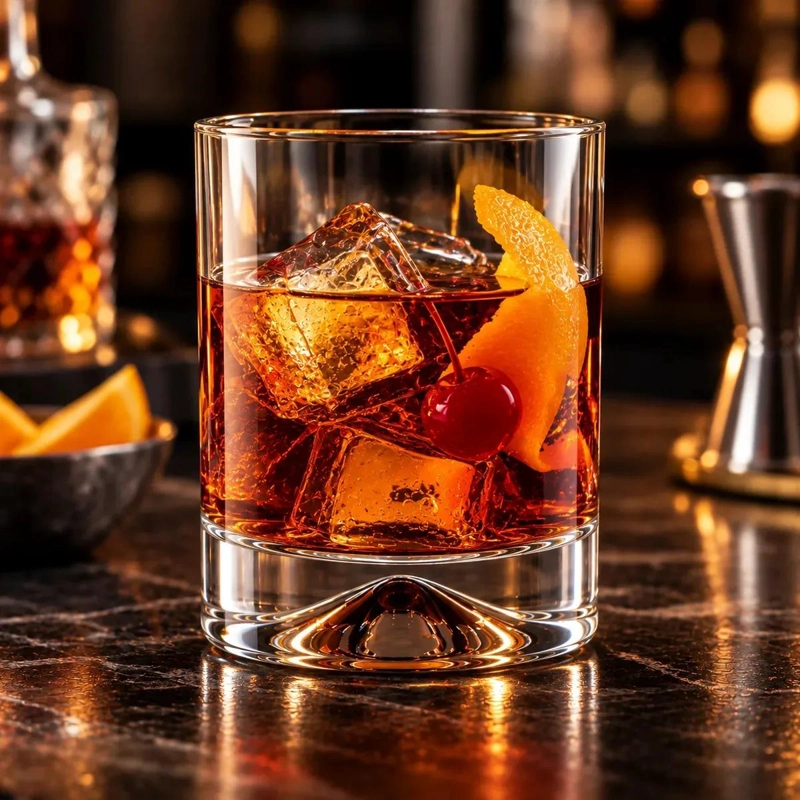 SET DE 6 VASOS DE WHISKY DE VIDRIO TRANSPARENTE 340 CC - 10