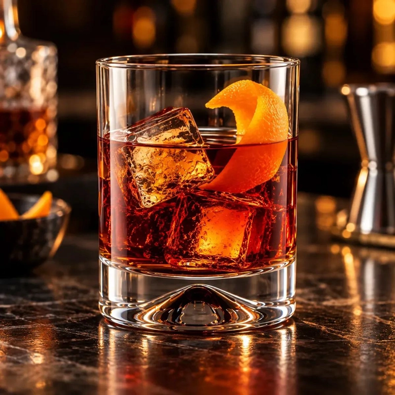 SET DE 6 VASOS DE WHISKY DE VIDRIO TRANSPARENTE 340 CC - 9