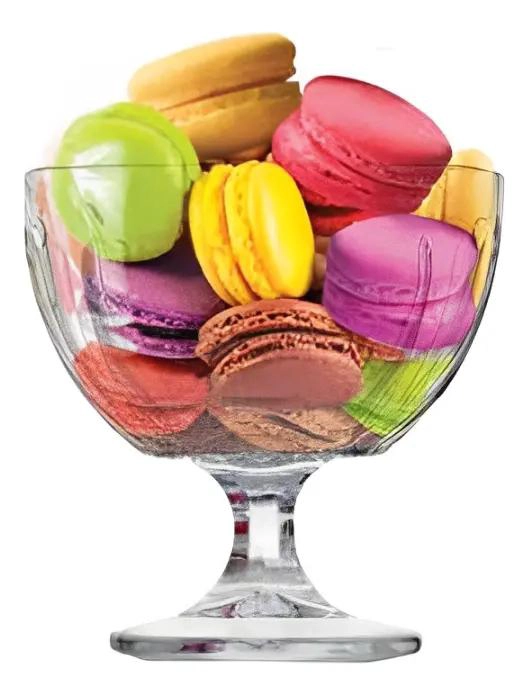 SET DE 4 COPAS DE VIDRIO PARA BEBIDAS Y POSTRES 420ML - 4