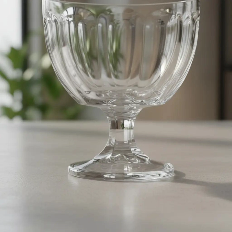 SET DE 4 COPAS DE VIDRIO PARA BEBIDAS Y POSTRES 420ML - 9