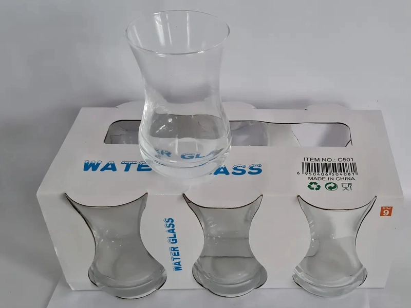 SET DE 6 TAZAS TURCAS DE VIDRIO PARA TE  O CAFE  125ML - 1