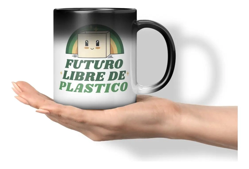 TAZA MAGICA QUE CAMBIA DE COLOR CON LIQUIDOS CALIENTES - 1