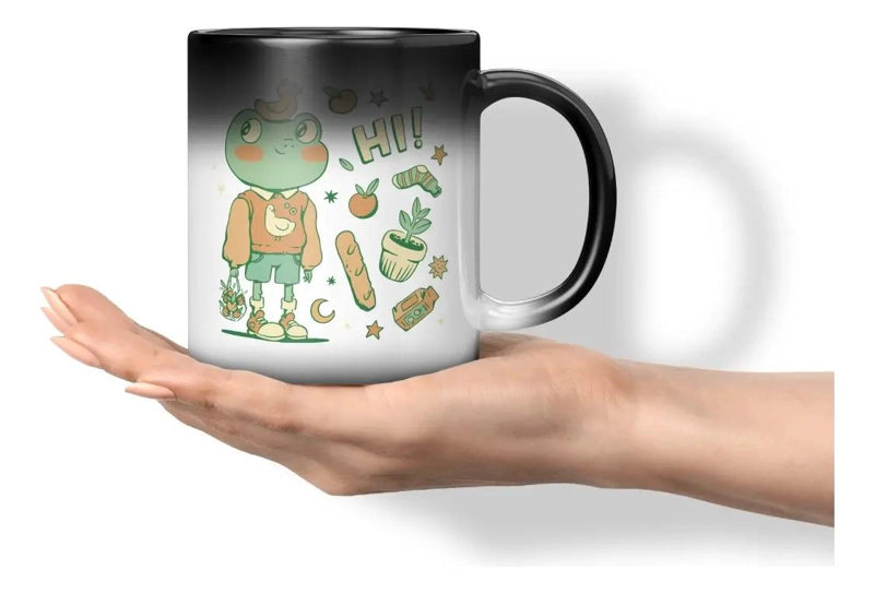 TAZA MAGICA QUE CAMBIA DE COLOR CON AGUA CALIENTE - 1