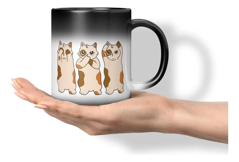 TAZA MAGICA QUE CAMBIA DE COLOR CON AGUA CALIENTE - 1