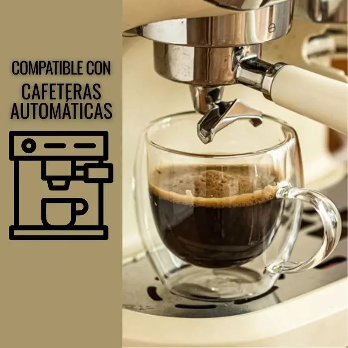 TAZA DOBLE PARED 250ML PARA CAFE  Y TE  ELEGANTE - 4