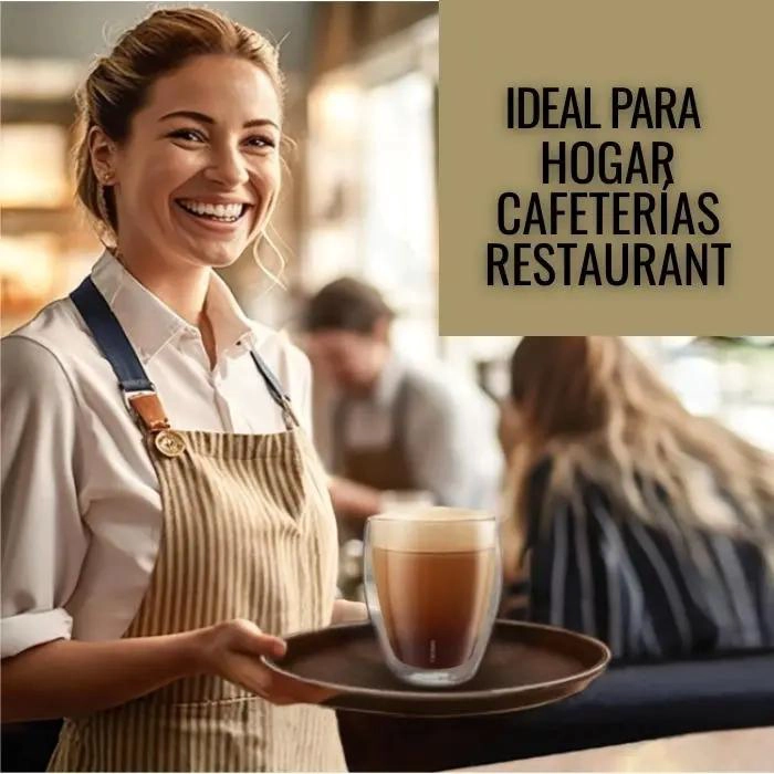 TAZA DOBLE PARED 250ML PARA CAFE  Y TE  ELEGANTE - 6