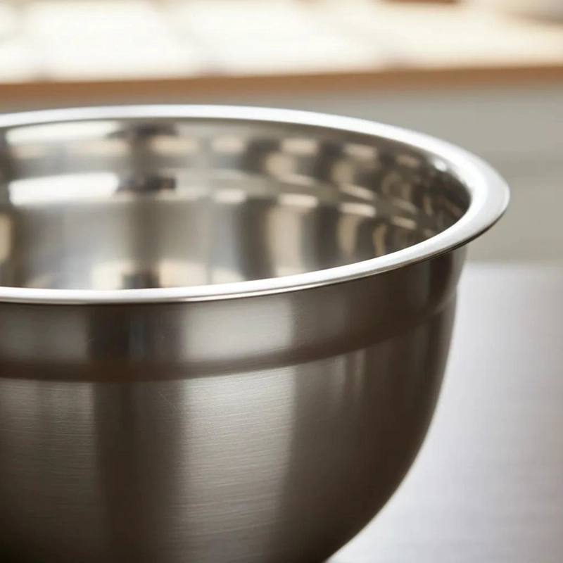 BOWL PROFUNDO DE ACERO INOXIDABLE PARA COCINA 26 CM - 8