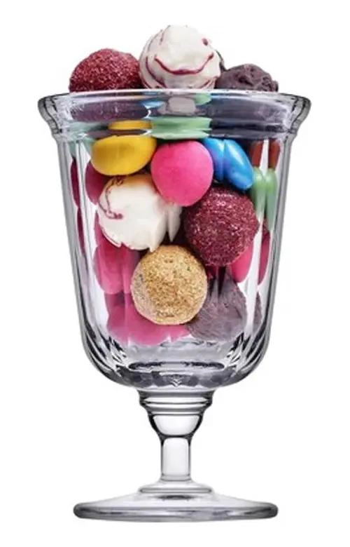 COPA DE VIDRIO PARA HELADO Y POSTRES 360 CC CON DISEÑO ELEGANTE - 2
