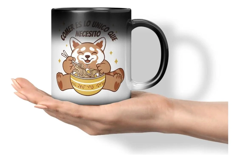 TAZA MAGICA QUE CAMBIA DE COLOR CON AGUA CALIENTE - 1