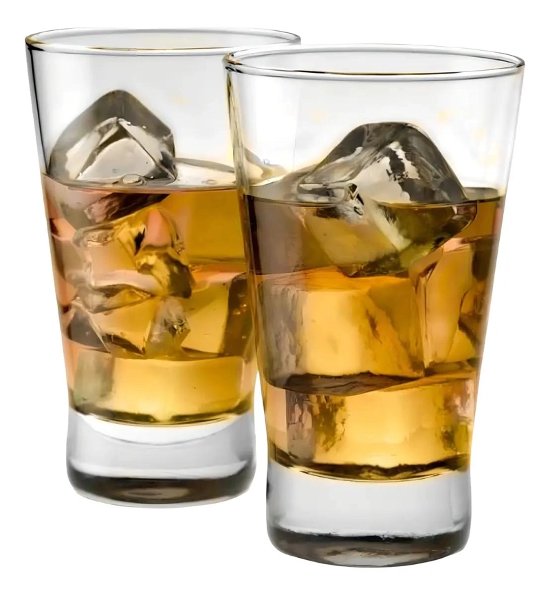 SET DE 6 VASOS DE VIDRIO DISEÑO LONDRES 394ML - 2