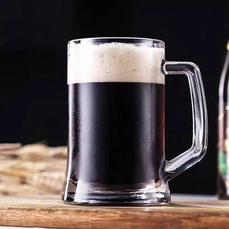 SET DE 2 JARROS CERVECEROS DE VIDRIO 650 ML CON MANIJA ERGONOMICA - 4